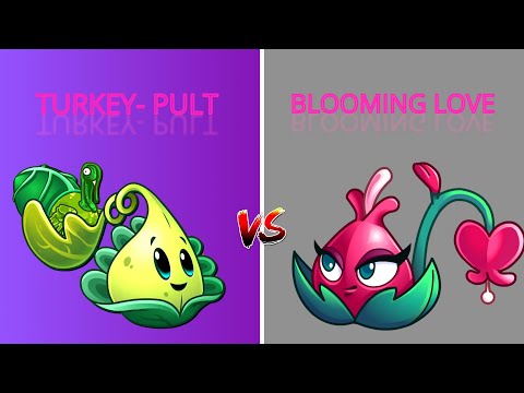 Plants vs Zombies 2 Turkey-pult vs Blooming Love Max Level in Arena Power UP PVZ2