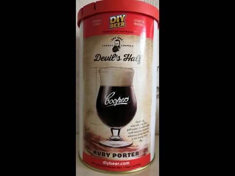 How to brew a Cooper's Ruby Porter 'Devils Half' Kit 2 Keg