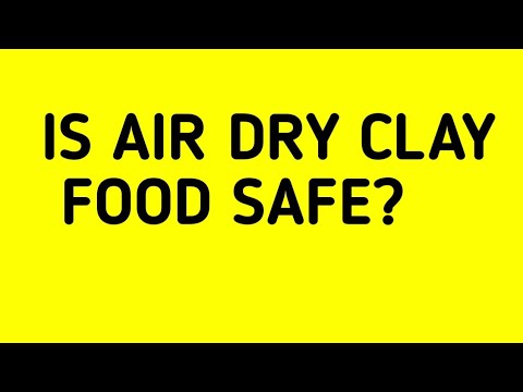 Is air dry clay food safe? | An Air dry clay tutorial