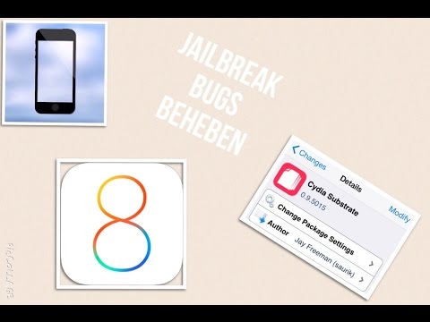 iOS 8.0.x (8.x) Jailbreak Bugs beheben (Bug fix, Bootloop, No Service,..)