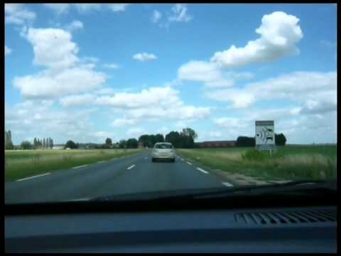 Driving in France from the South to the North / Traversée de Gg en voiture de la France (2010/07/15)