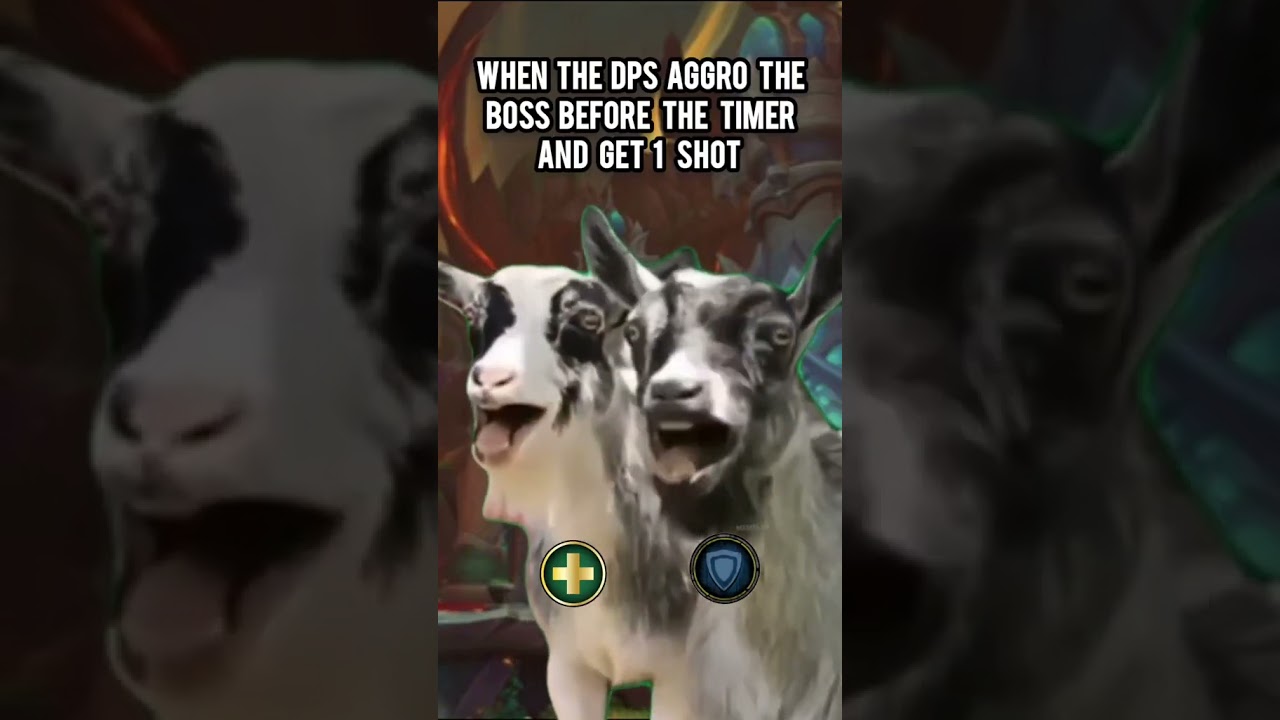 when the dps aggro the boss before the pull timer and gets one shot #wow #worldofwarcraft #warcraft