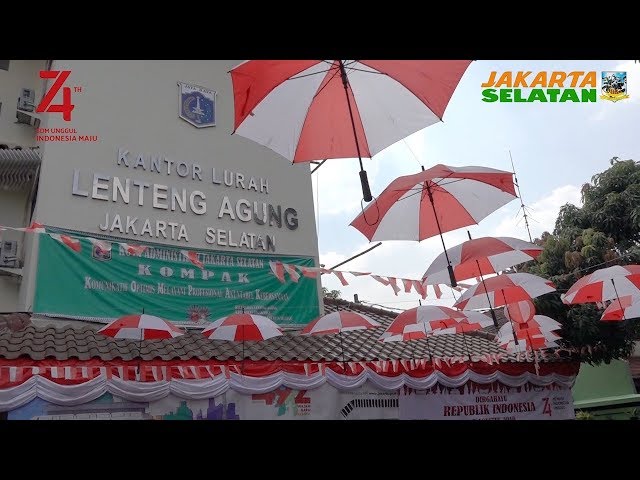 Sambut HUT RI Ke 74 Kelurahan Lenteng Agung Bersolek