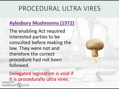 Delegated legislation - controls