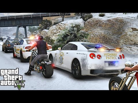 GTA 5 MODS LSPDFR 995  - GTR HIGHWAY SNOW PATROL!!! (GTA 5 REAL LIFE PC MOD)