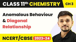 Anomalous Behaviour and Diagonal Relationship  | Class 11 Chemistry