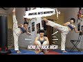 How to kick high l Martial arts high kick workout l kick tutorial l flexibility exercise l beginners