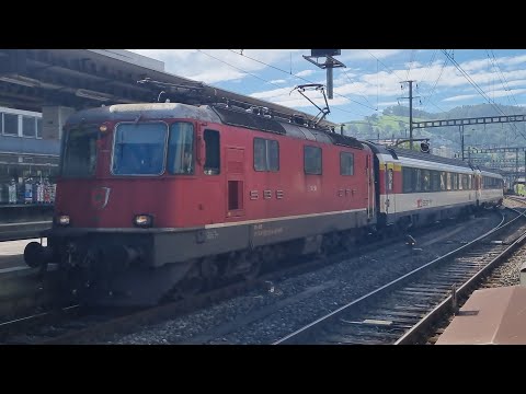 SBB Re 4/4 II mit Apm 61 in St. Gallen