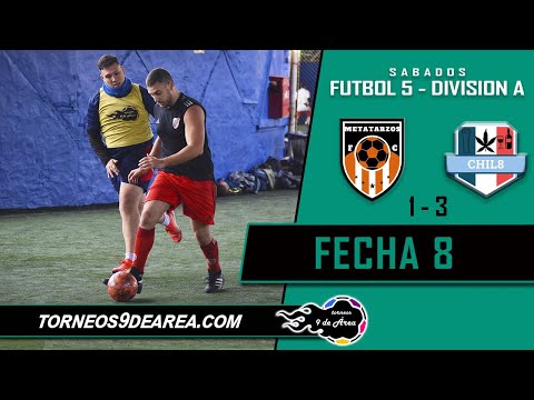 Metatarzos Fc vs Chil8 - Futbol 5 (Div A) - Fecha 8 - Torneos 9 de Area ⚽️🤩🙌🏻
