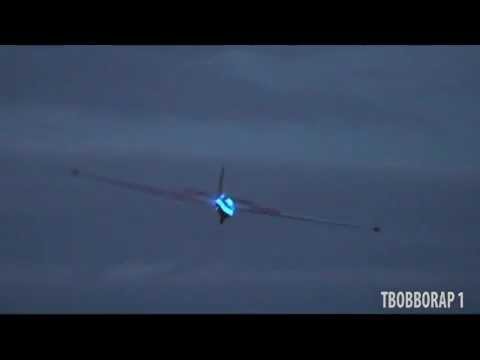 PYROTECHNICS ON FULL SIZE GLIDER - 20th LMA COSFORD - 2012