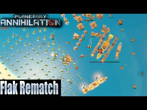 Planetary Annihilation  7 Player FFA - Flak Rematch