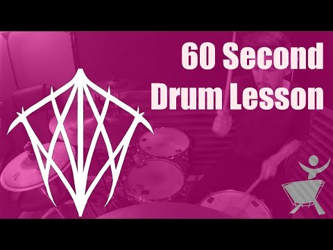 Matt McGuire inspired simple hihat and ride groove - 60 second drum lesson