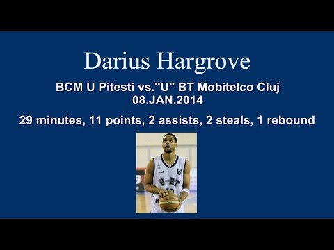 Darius Hargrove - U Mobitelco Cluj at BCM U Pitesti 08.01.2014