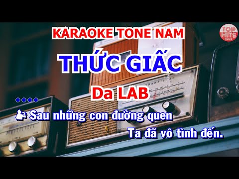 [Karaoke] • THỨC GIẤC - Da LAB ║ Beat chuẩn • SONG CA