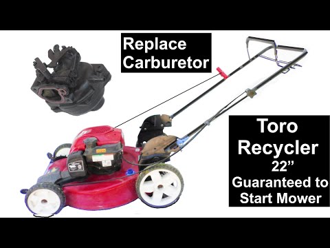 Toro Recycler 22" Ready Start, Carburetor Replacement Easier and Cheaper Than You Think.