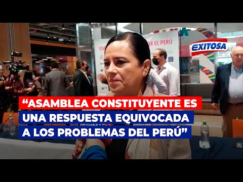🔴🔵Rosa Bueno: Asamblea Constituyente es una respuesta equivocada a los problemas del Perú