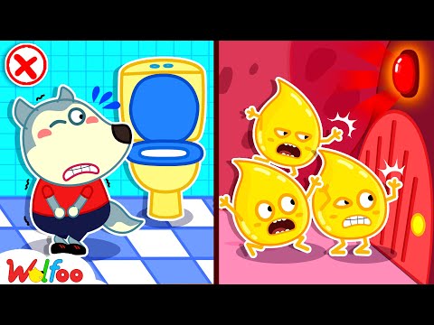 Mommy, Help! Wolfoo Is Stuck in the Toilet! - Lucy Need to Go Potty | Wolfoo Family