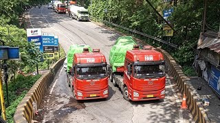 Download lagu LUAR BIASA TANPA KENDALA‼️Dua Yunit Truck SIBA SURYA Sasis FAW Libas Tanjakan Viral Sitinjau Lauik mp3