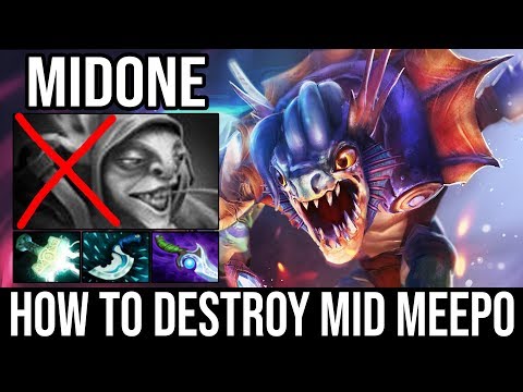 MidOne is back! Midlane Slark Lightning Build vs Pro Meepo EPIC Comeback | Dota 2 Full Gameplay