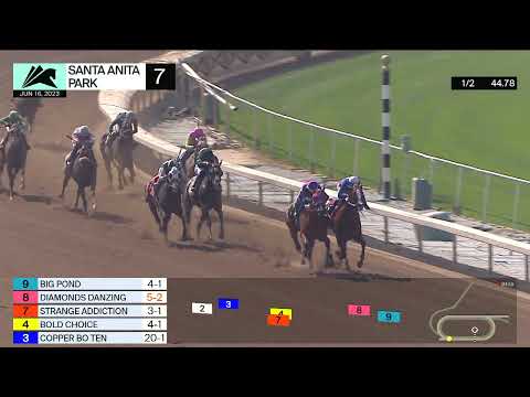Big Pond wins Race 7 on Friday, June 16 at Santa Anita Park