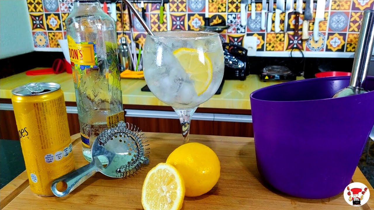 Como fazer gin tônica de limão siciliano