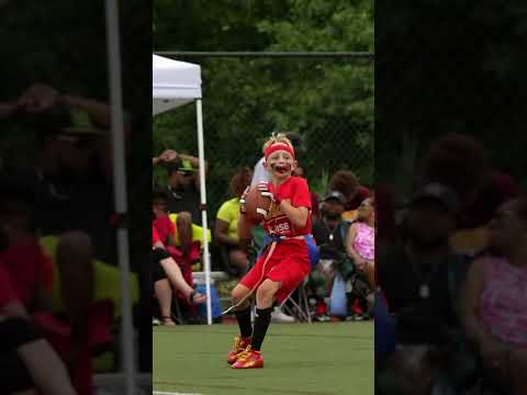 Youth Flag Football players pull off AMAZING TD play! #shorts #youthflagfootball  #flagfootball