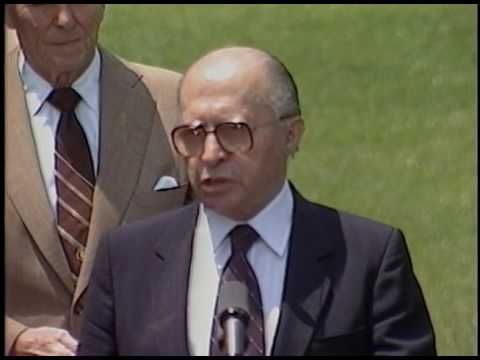President Reagan Meeting with Prime Minister Menachem Begin on June 21, 1982