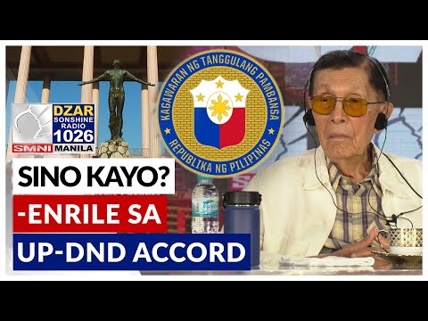 Sino kayo? There is no such thing as UP-DND Accord! – Sec. Enrile