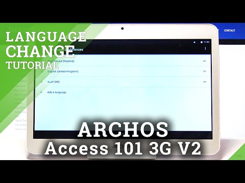 How to Change Language in ARCHOS Access 101 3G V2 – Switch System Language