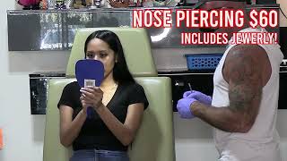 Nostril Piercing $60 includes Jewelry - Multnomah Piercing