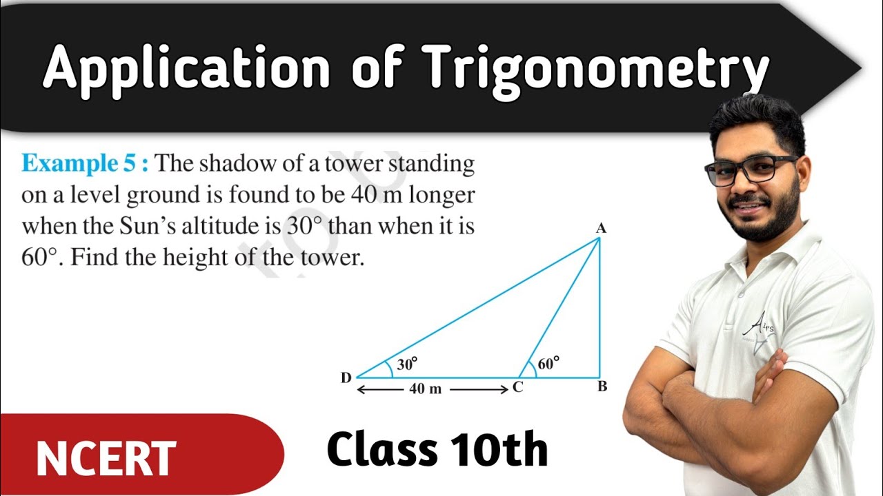 Class 10th Example 5 CH 9 || Some Applications Of Trigonometry || NEW NCERT || CBSE BY RAJEEV SIR