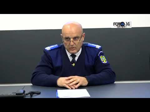 Conferința de presă   Inspector Șef   Colonel Toma Marius Cezar
