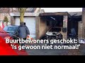 Buurt woest op brandstichter Oss, nadat vuur van auto overslaat op huis waar jong gezin ligt te s...