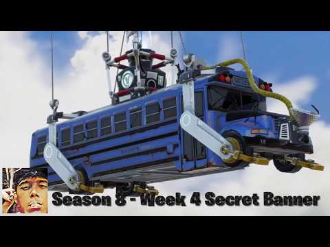 Fortnite Season 8 - Week 4 Secret Banner Location