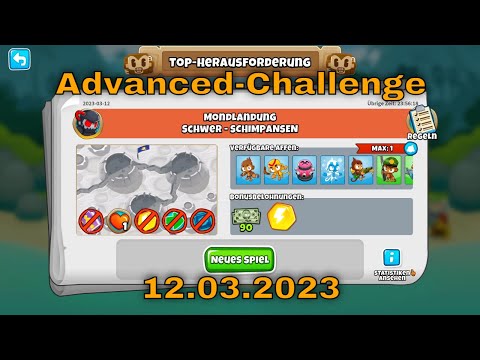 Top-Herausforderung 12.03.2023 | bloonstd6 - Advanced Challenge 20 round again