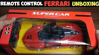 Remote Control RC Ferrari Unboxing - Remote Control Ferrari Unboxing & Speed Test