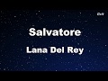 Salvatore - Lana Del Rey Karaoke【No Guide Melody】