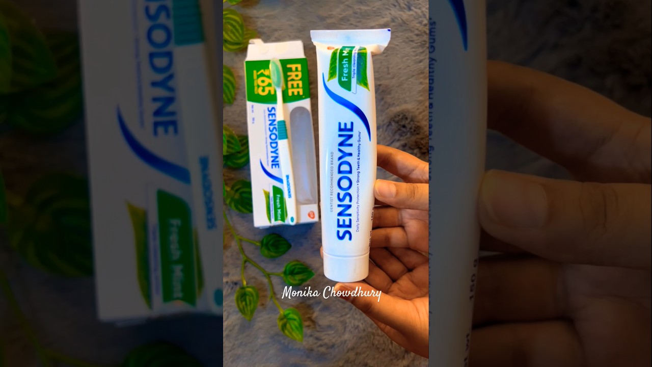Sensodyne fresh mint toothpaste review #sensodyne #toothpaste