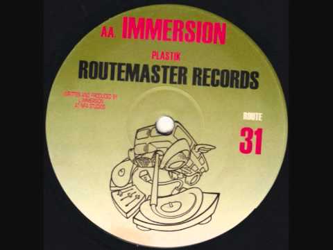 Routemaster 31, Plastik , Immersion