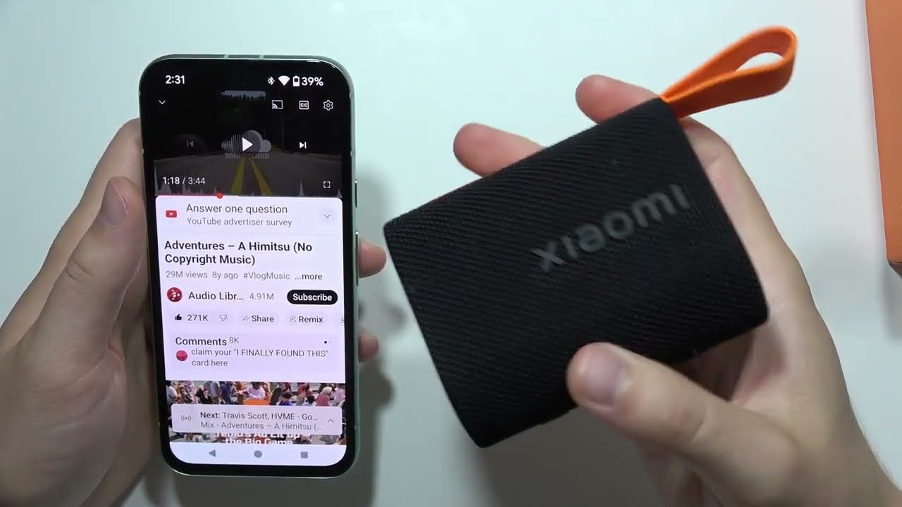 Портативная колонка Xiaomi Sound Pocket 5W, 5Вт, розовый