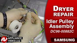 Samsung Dryer Will Not Start - Idler Pulley Assembly Repair and Diagnostic
