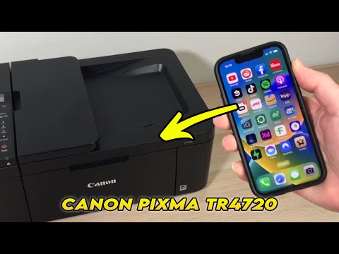 Connect iPhone to Canon PIXMA TR4720 Printer Over Wi-Fi  FULL SETUP
