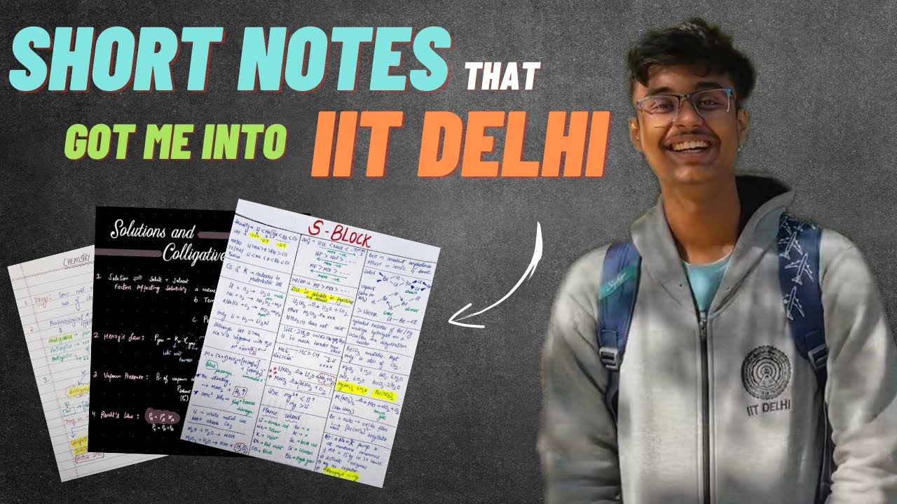 Best Short Notes for JEE Mains and Advanced