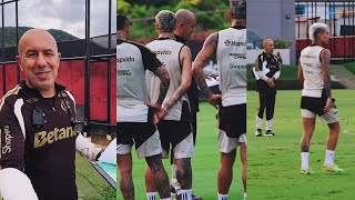 LEONARDO JARDIM COMANDA TREINO DO FLAMENGO 
