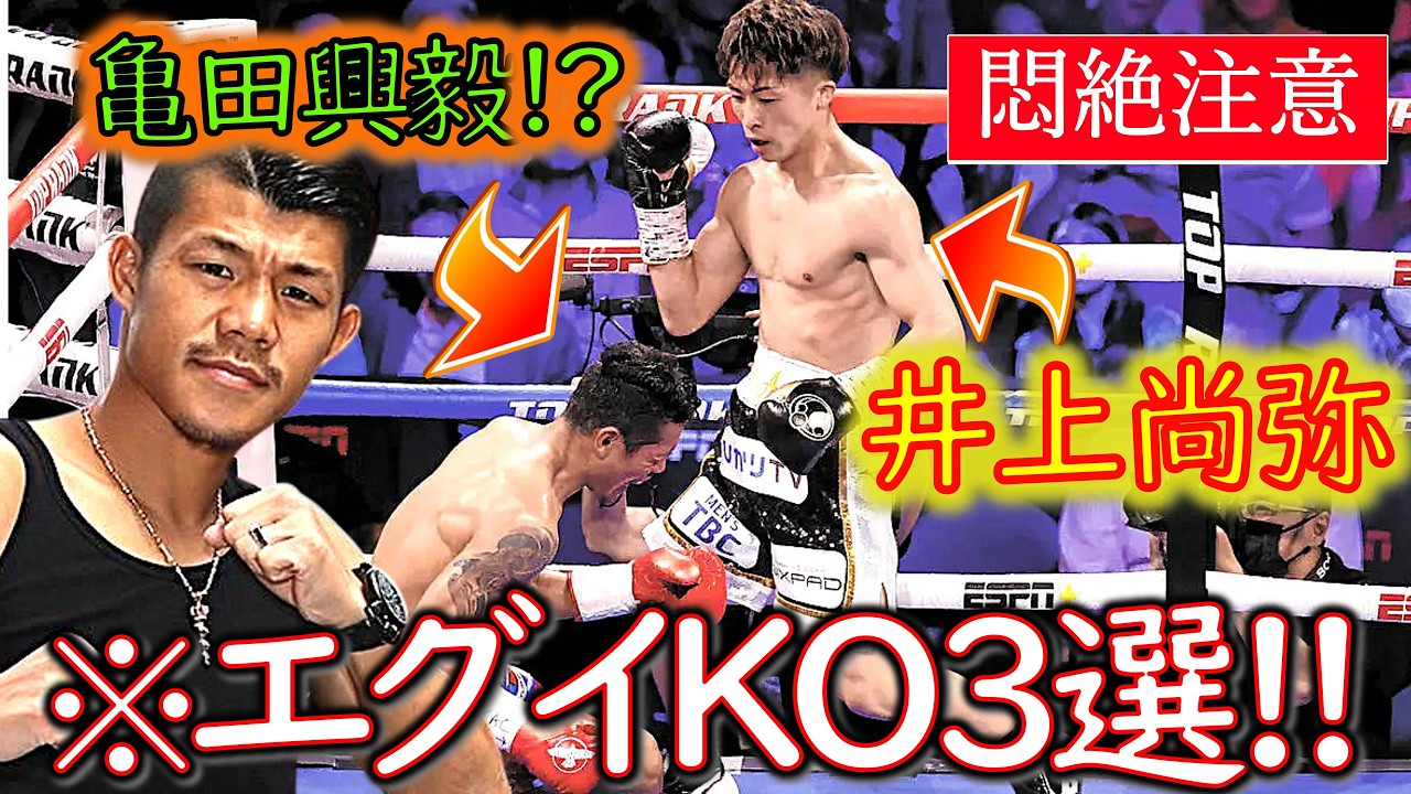 【亀田参戦!?】井上尚弥のエグ過ぎるKO３選!!｜仮想・亀田興毅｜レジェンド・ドネア２｜ボクシング解説【閲覧注意】