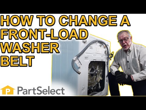 Washer Troubleshooting: How to Change a Front Load Washer Belt | PartSelect.com