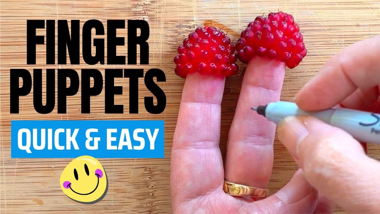 How to Make Finger Puppets - Fun Garden Craft For All Ages
