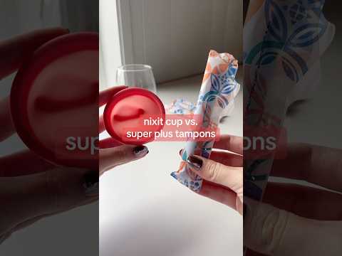 The nixit menstrual cup vs. super plus tampons 🩸 #tampons #nixit #menstrualcup
