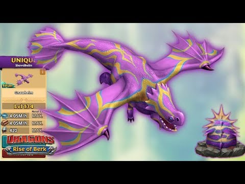 Gnawhelm (New Unique Shovelhelm) Max Level 134 | Dragons: Rise of Berk