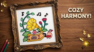 The Softest Music Box Escape for Anxiety & Overthinking 🌸  Color With Me | Ohuhu Markers 